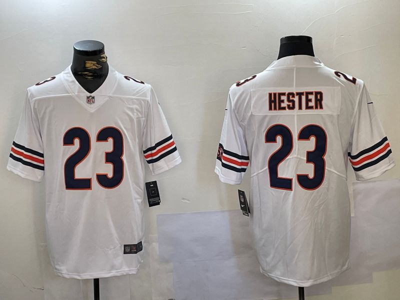 Men Chicago Bears #23 Hester White 2024 Nike Vapor Limited NFL Jersey style 1->carolina panthers->NFL Jersey